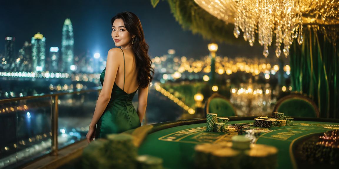 Pertaruhan rummy di Genting Highlands dalam platform j3pm, menampilkan suasana hiburan klasik